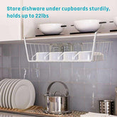 Under Cabinet Hanging Metal Wire Storage Wire Basket Organizer - Decorlay